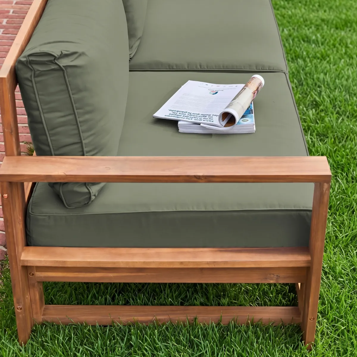 sweeek Salotto da giardino in legno, 5 posti