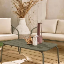 sweeek Salotto da giardino in metallo, 4 posti