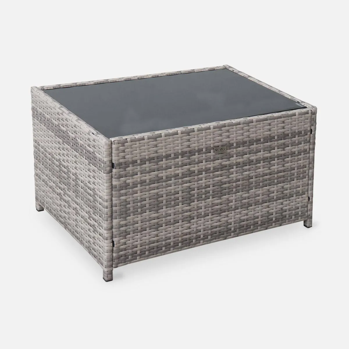 sweeek Salotto da giardino in resina intrecciata, 4 posti