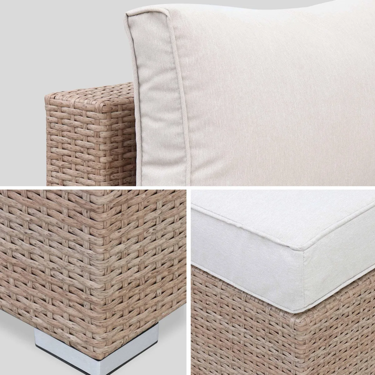 sweeek Salotto da giardino in resina intrecciata, 5 posti