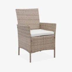 sweeek Salotto da giardino in resina intrecciata, 4 posti
