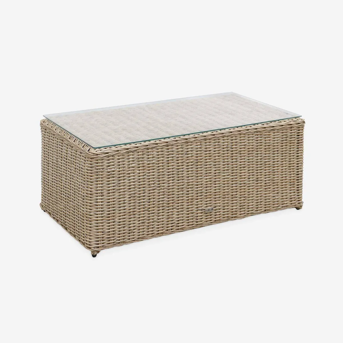 sweeek Salotto da giardino in resina intrecciata, 4 posti