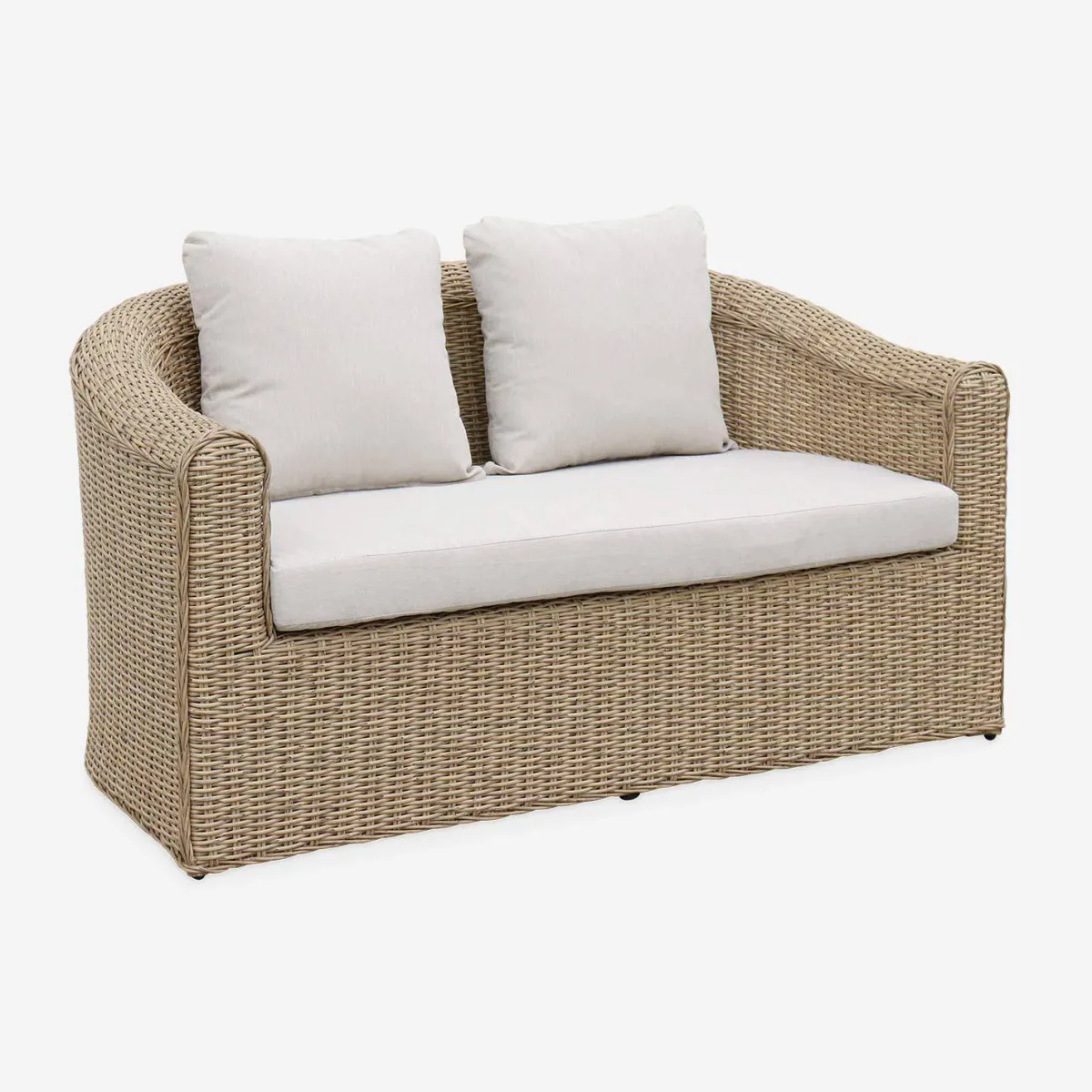 sweeek Salotto da giardino in resina intrecciata, 4 posti