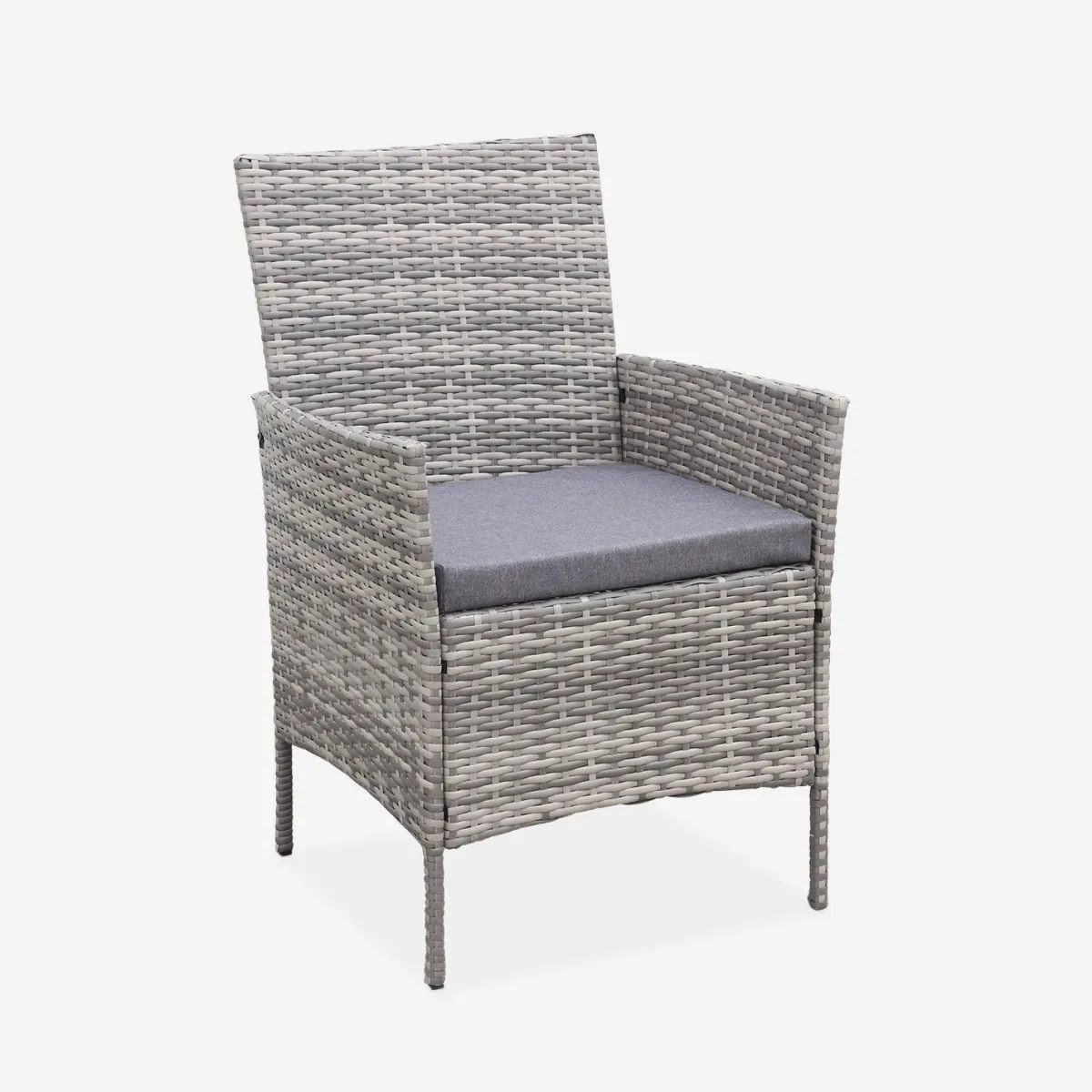 sweeek Salotto da giardino in resina intrecciata, 4 posti