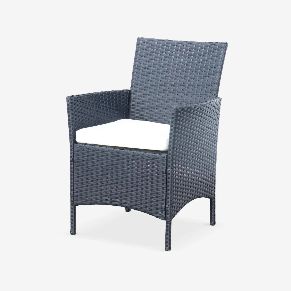 sweeek Salotto da giardino in resina intrecciata, 4 posti
