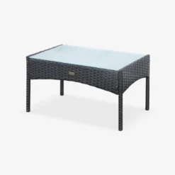 sweeek Salotto da giardino in resina intrecciata, 4 posti