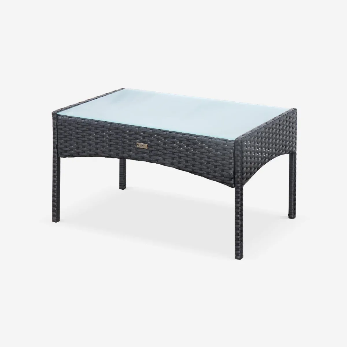 sweeek Salotto da giardino in resina intrecciata, 4 posti