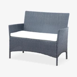 sweeek Salotto da giardino in resina intrecciata, 4 posti