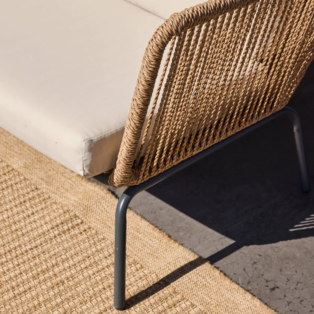 sweeek Salotto da giardino in resina intrecciata effetto rattan, 5 posti