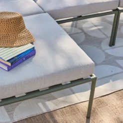 sweeek Salotto da giardino modulare in alluminio, 4 posti