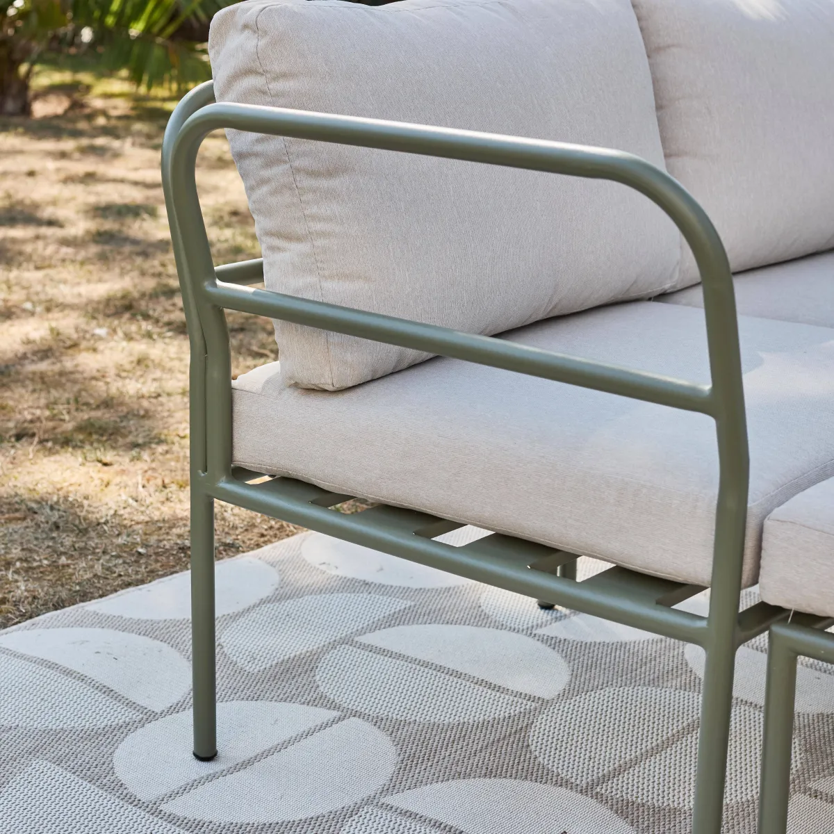 sweeek Salotto da giardino modulare in alluminio, 4 posti