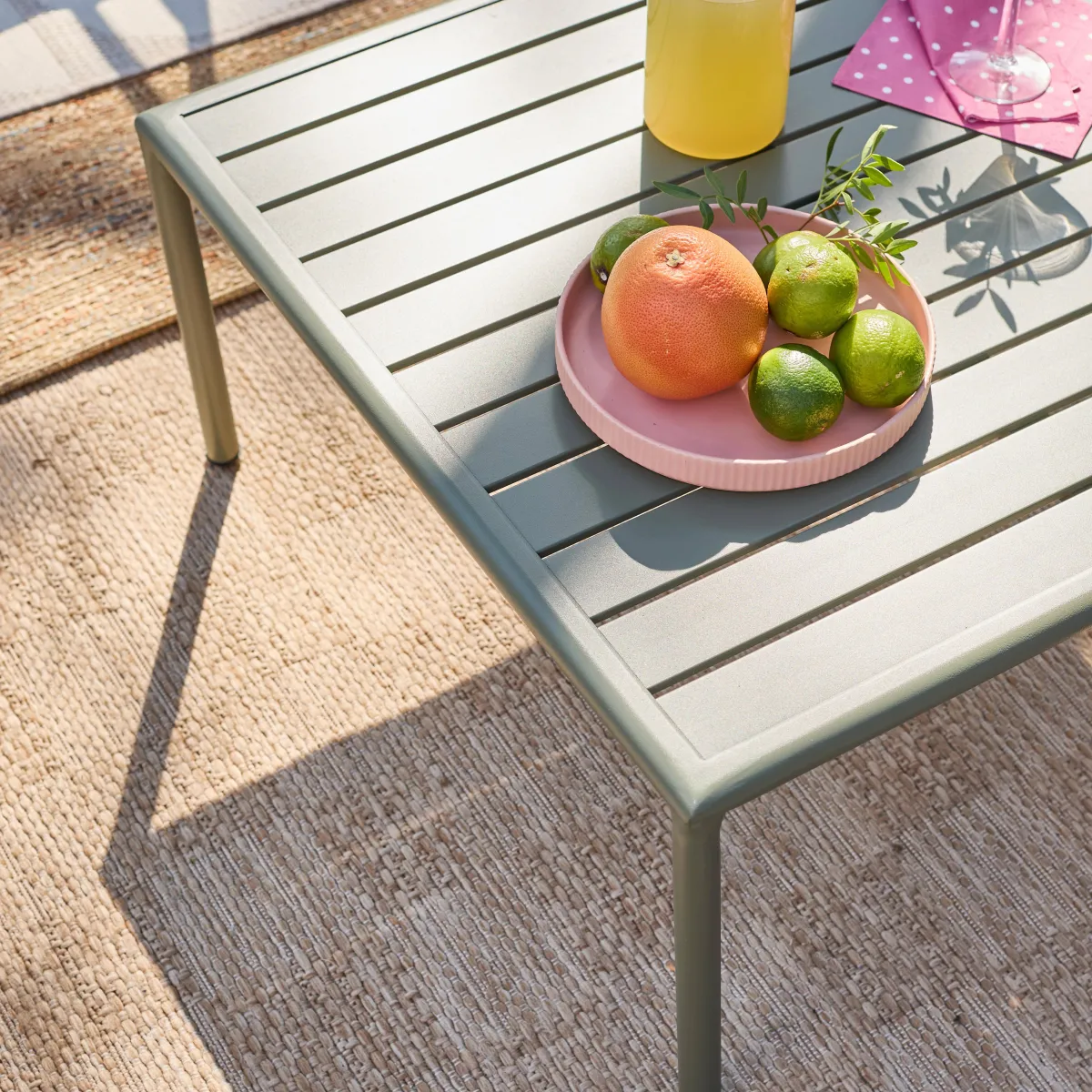 sweeek Salotto da giardino modulare in alluminio, 4 posti