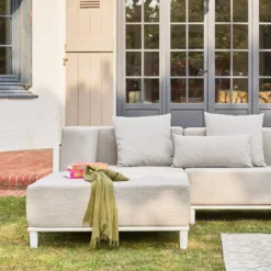 sweeek Salotto da giardino modulare in alluminio, 4 posti