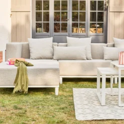 sweeek Salotto da giardino modulare in alluminio, 4 posti