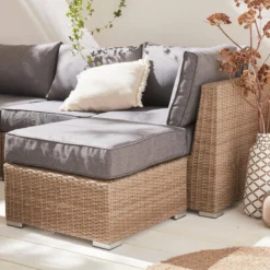 sweeek Salotto da giardino premium in resina intrecciata, 5 posti