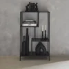sweeek Scaffale asimmetrico in metallo nero, 4 vani