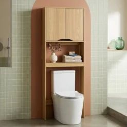 sweeek Scaffale / mobile WC vintage decorazione legno