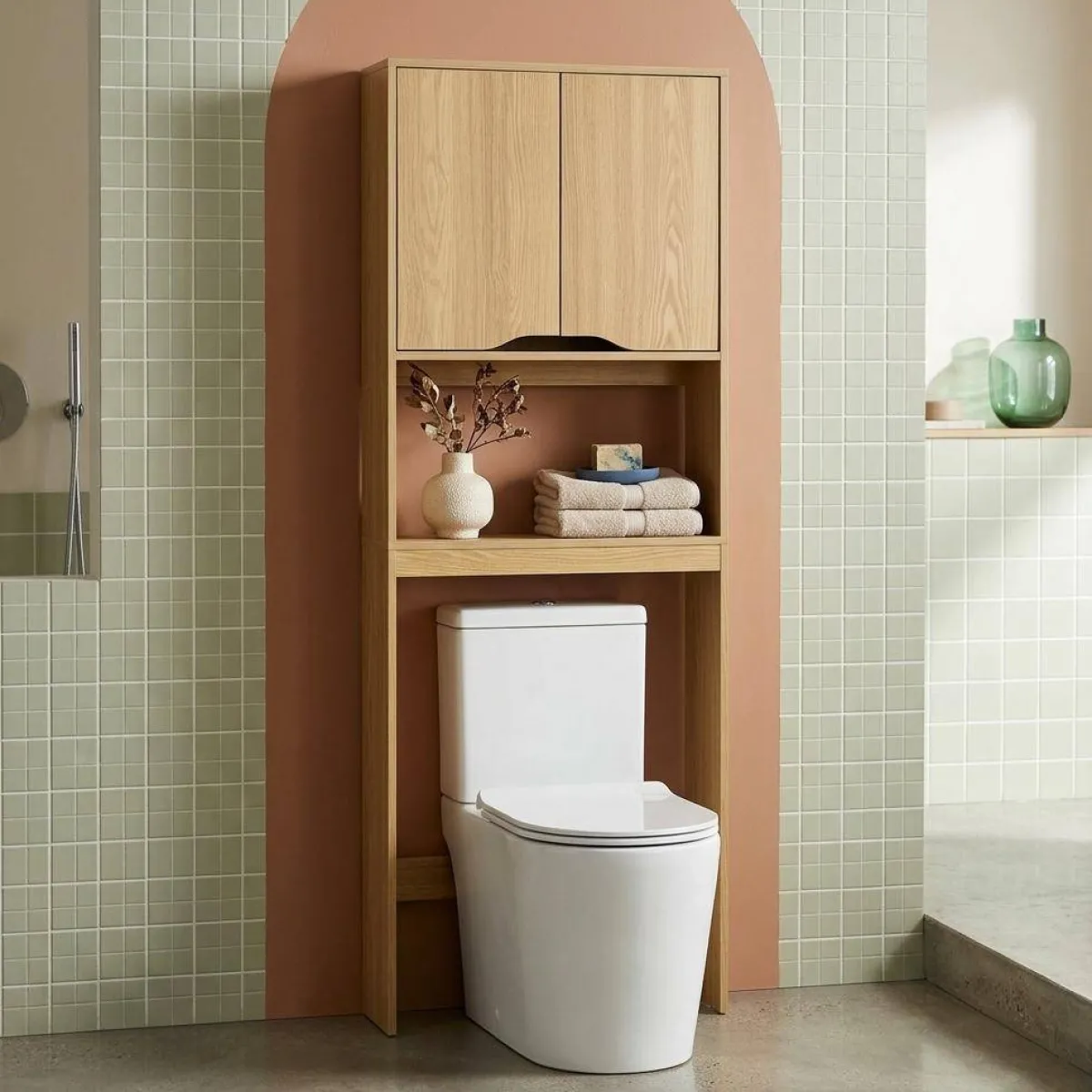 sweeek Scaffale / mobile WC vintage decorazione legno