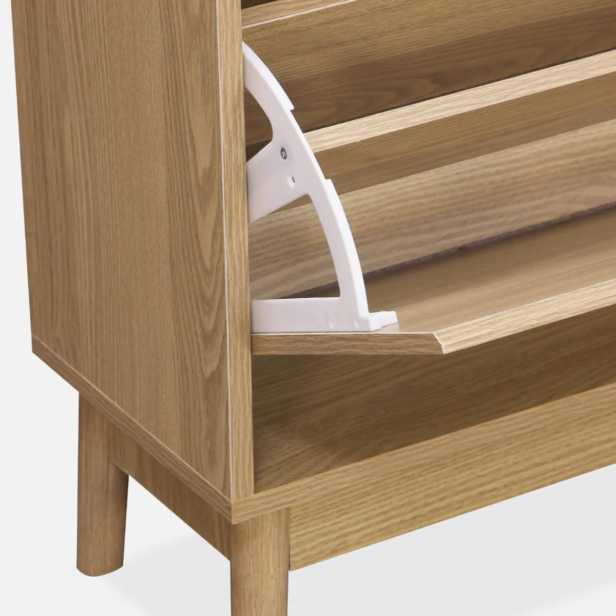 sweeek Scarpiera scandinava in legno, 3 ante