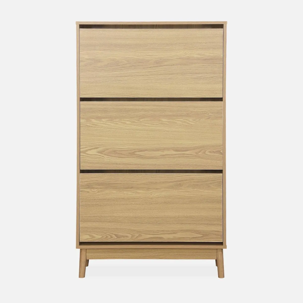 sweeek Scarpiera scandinava in legno, 3 ante