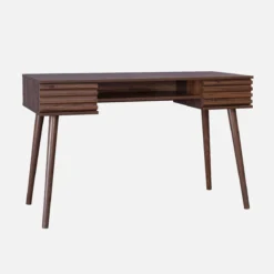 sweeek Scrivania effetto legno 2 cassetti