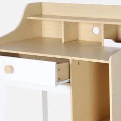 sweeek Scrivania per bambini con cassetto e ripiani