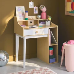 sweeek Scrivania per bambini con cassetto e ripiani