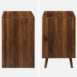 sweeek Scrivania scandinava decorazione in legno, 2 cassetti