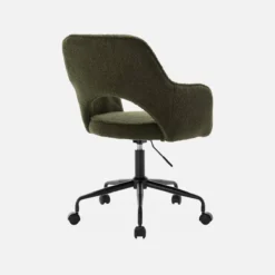 sweeek Sedia da ufficio bouclé con rotelle
