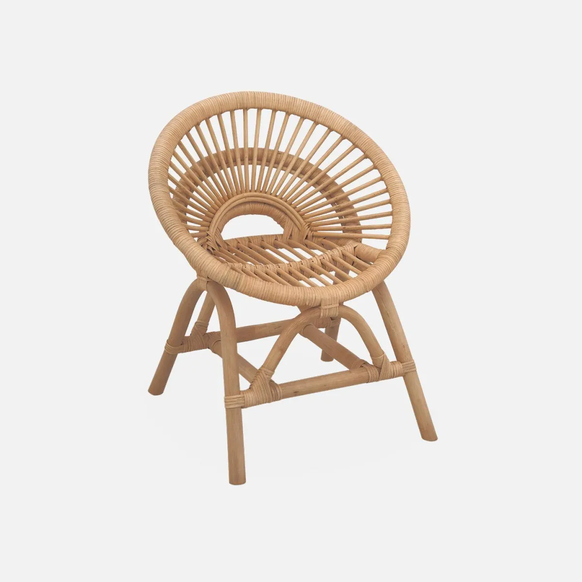 sweeek Sedia per bambini in rattan