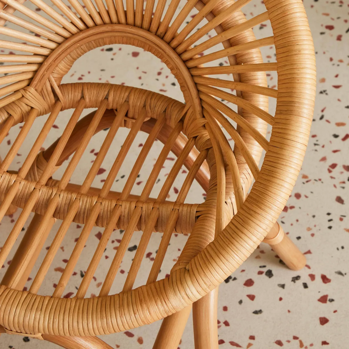 sweeek Sedia per bambini in rattan