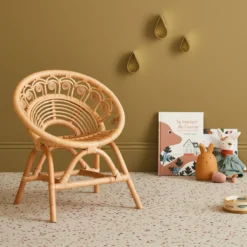 sweeek Sedia per bambini in rattan