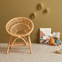 sweeek Sedia per bambini in rattan