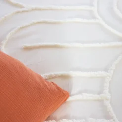 sweeek Set biancheria da letto con archi in cotone lavato, 2 posti