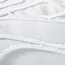 sweeek Set biancheria da letto di cotone bianco, 2 posti