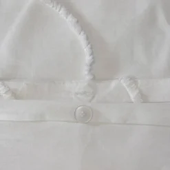 Set biancheria da letto di cotone bianco, 2 posti