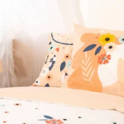 sweeek Set biancheria da letto in cotone reversibile con fantasia, 1 posto