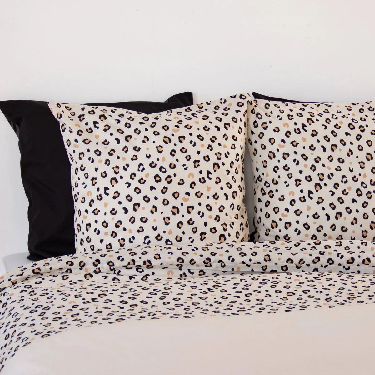 sweeek Set biancheria da letto in cotone reversibile, 2 posti