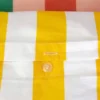sweeek Set biancheria da letto in cotone a righe multicolori, 2 posti