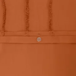 Set biancheria da letto in cotone terracotta, 2 posti
