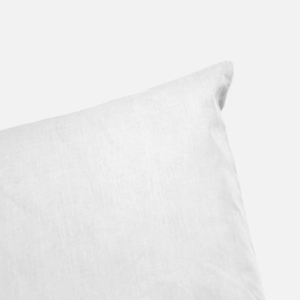 sweeek Set biancheria da letto in percalle di cotone bianco