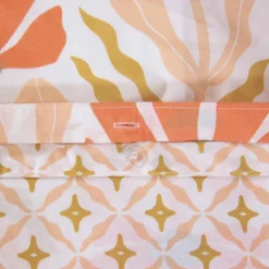 sweeek Set biancheria da letto reversibile con stampa floreale, 2 posti