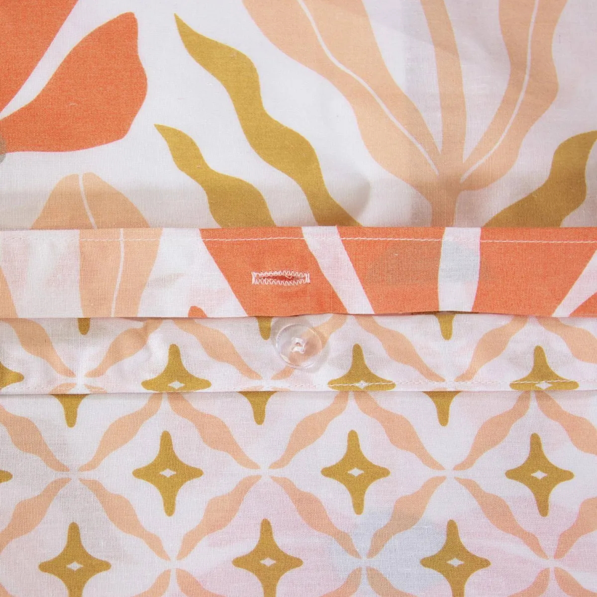 sweeek Set biancheria da letto reversibile con stampa floreale, 2 posti