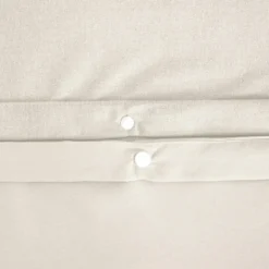 sweeek Set biancheria da letto reversibile crema, 2 posti