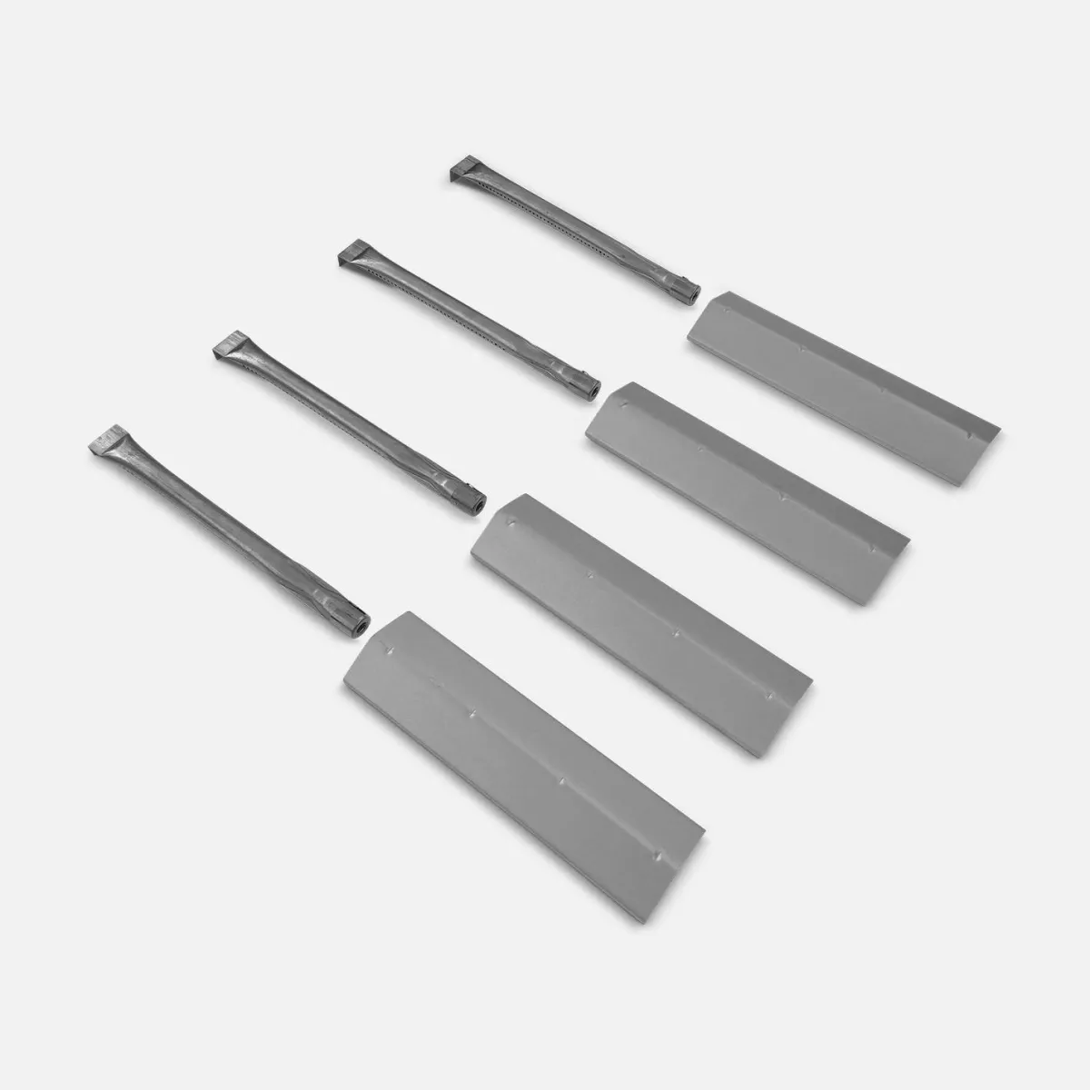 sweeek Set 4 bruciatori e 4 diffusori per barbecue Athos, Albert e Bazin