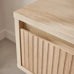 sweeek Set 2 comodini effetto legno con cassetto