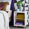 sweeek Set 2 comodini effetto legno con 2 nicchie