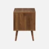 sweeek Set 2 comodini effetto legno noce, 2 cassetti