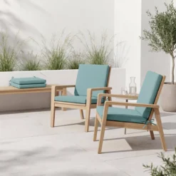 sweeek Set 4 cuscini per sedia da giardino