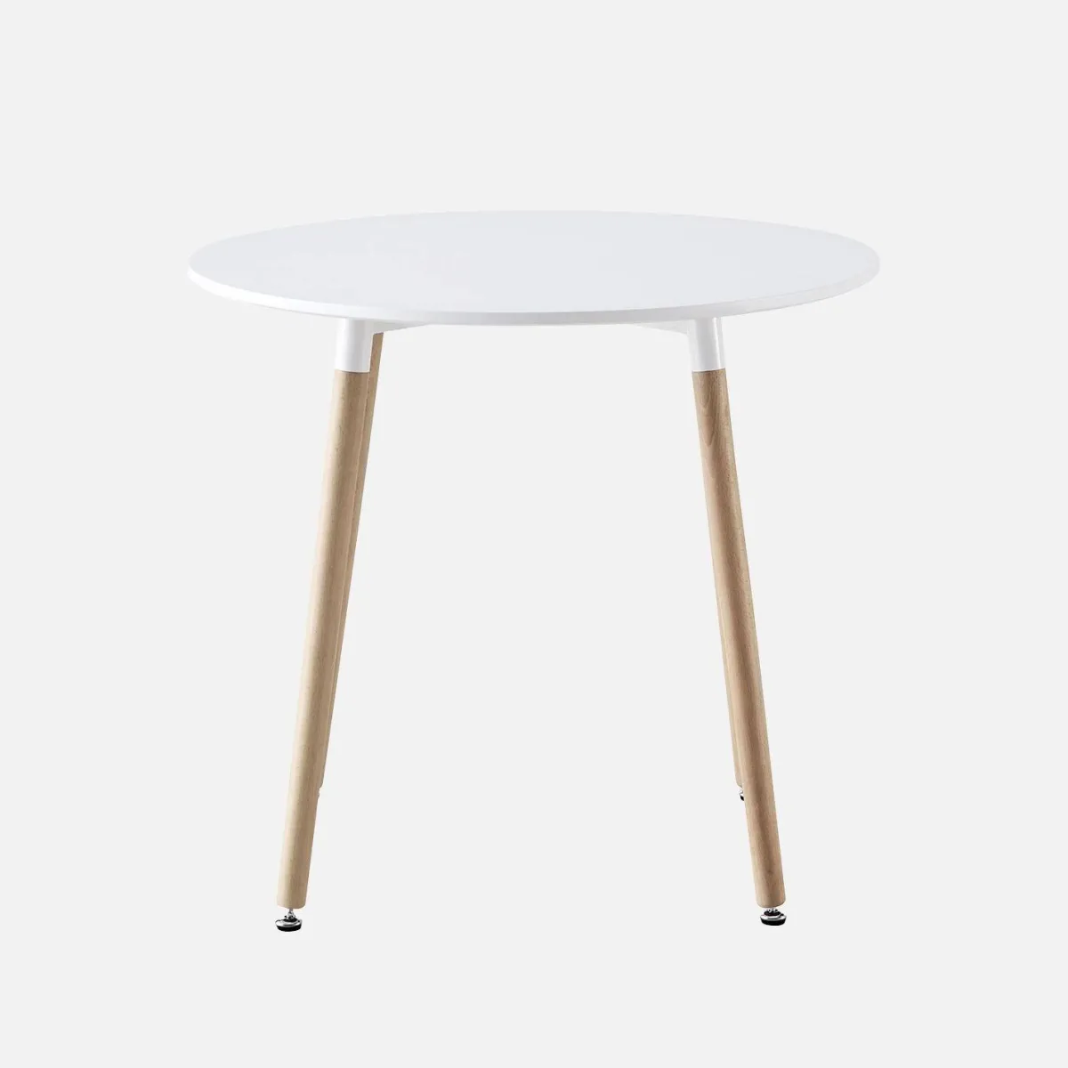 sweeek Set da pranzo tondo e 2 sedie, 80cm